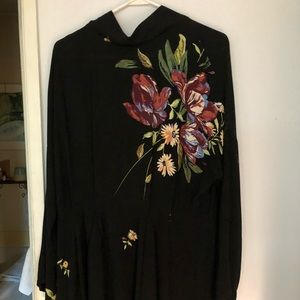 Free people Tunic…100% rayon, beautifully adorned with floral bouquets.
